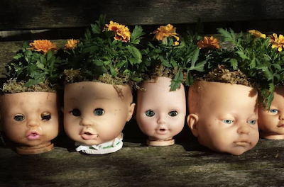 Tendance: transformer des têtes de poupées en jardinières (Photos) - Radio  Contact - Radio Contact