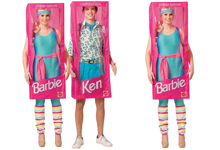 Costume Boite Barbie Ken Femme, Costumes Droles
